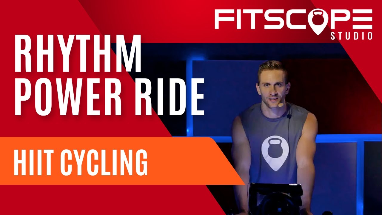 45 Minute Rhythm Power Ride: HIIT Cycling with David | Fitscope Studio