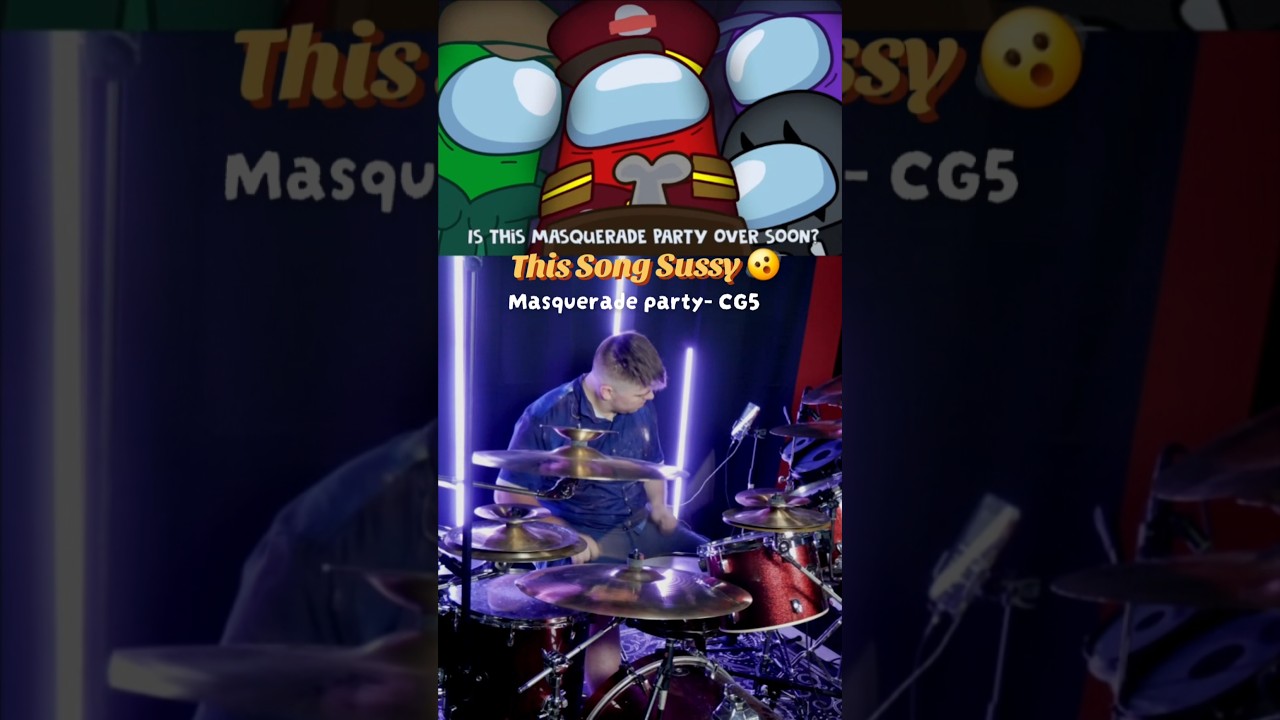 This song is sussy 🤪😂🥁 @CG5 #amongus #drums #shorts #cg5