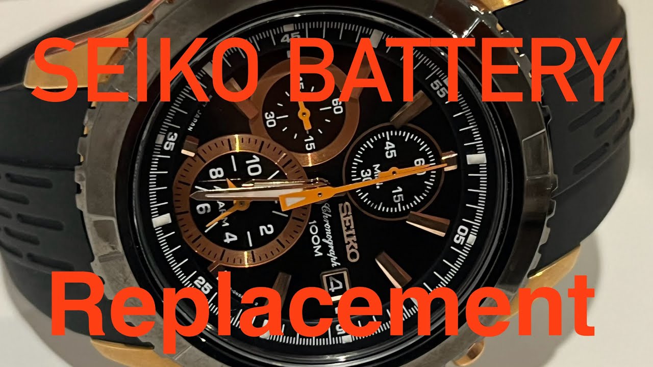 Seiko Watch Battery Replacement, Seiko 7T62 Battery Change, Seiko 