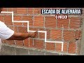 ESCADA DE ALVENARIA PASSO A PASSO - (Muito Fácil!) - VÍDEO 1