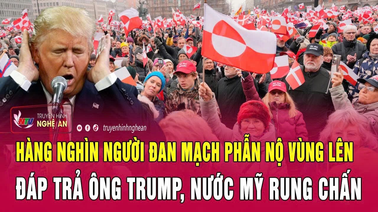 Hàng nghìn người Đan Mạch phẫn nộ vùng lên đáp trả ông Trump, nước Mỹ rung chấn