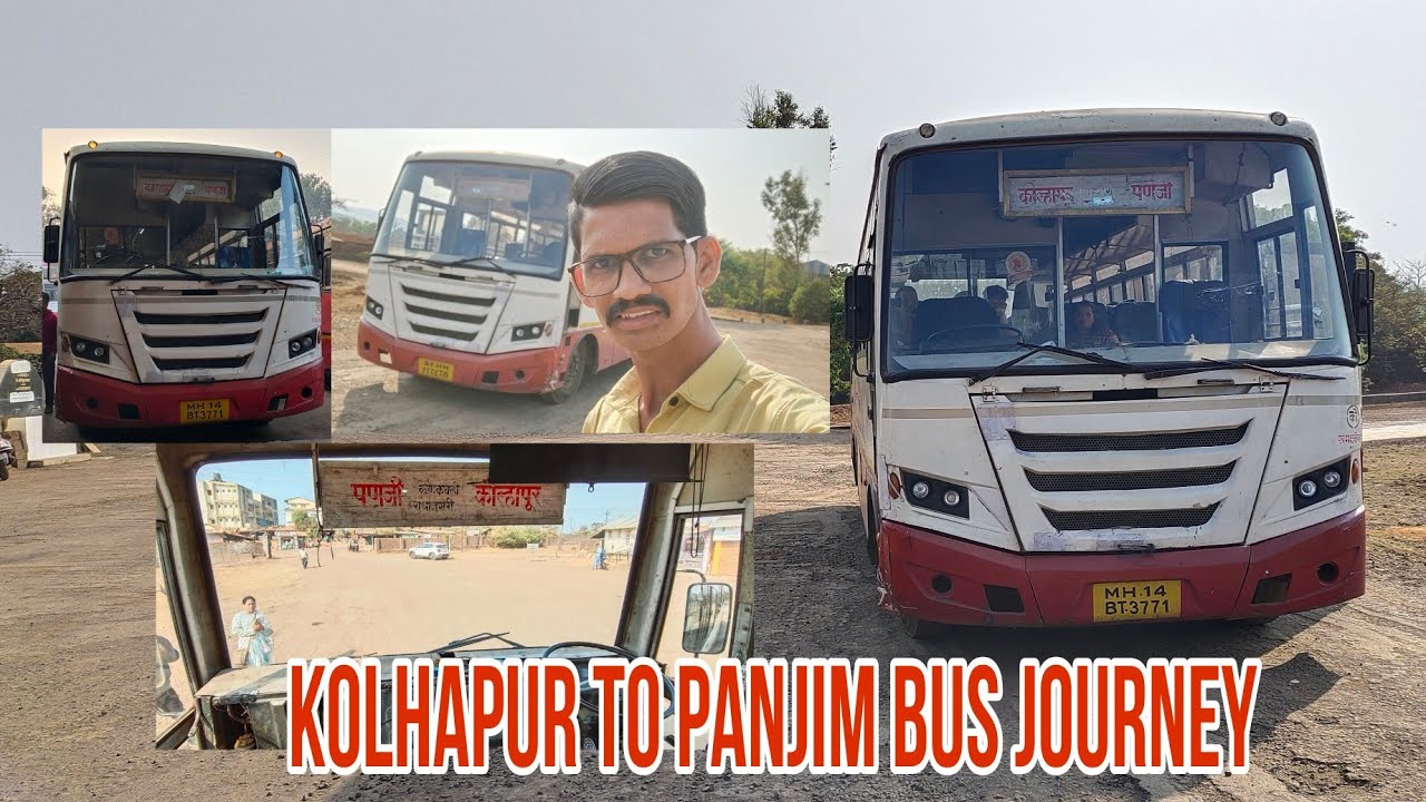 Kolhapur To Panjim Bus Journey In MSRTC Lal Pari MH To Goa Bus Vlog