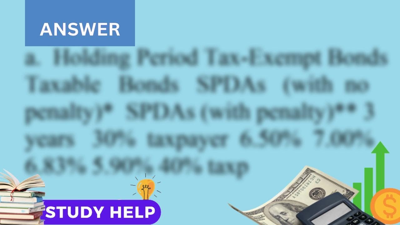 Assume that fully taxable bonds yield 10 per year before tax tax exempt