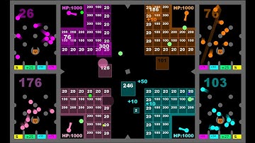 Upgraded Base Defense Block Battle 2 - Marble Race in Algodoo