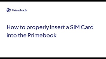 Step-by-Step Guide: Inserting a SIM Card into the Primebook