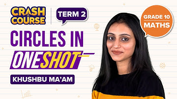Circles in One-Shot (Class 10 Maths Chapter 10) | CBSE (Term-2) Crash Course | Khushbu Ma