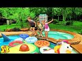 Epic Pool Monster Movie 🏊‍♂️👀 : SHK Camping Adventure &amp; Swimming Pool Compilation