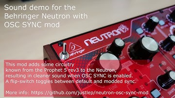 OSC SYNC mod for Behringer Neutron - Sound demo