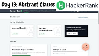 Day 13 : Abstract Classes | 30 days of code | Hackerrank | C/C++ Language | Hindi | Code With Pankaj