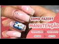 Manutenção/Encapsulada/Baby boomer/Glitter Adesivo