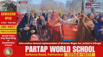 Asha workers demand implementation of Minimum Wages Act, protest in Srinagar