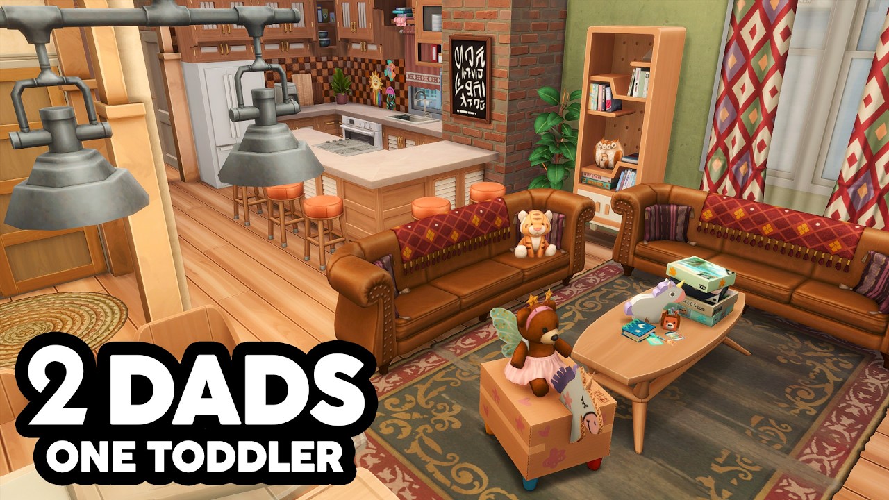 Two Dads & 1 Toddler // The Sims 4 Speed Build: Apartment Renovation