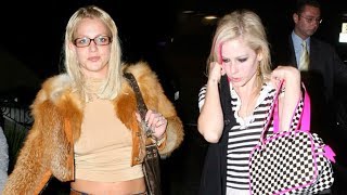 pop queens britney spears and avril lavigne party together in hollywood 2007