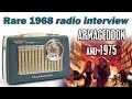 Rare 1968 radio interview - Armageddon and 1975 - London Watchtower spokesperson speaks to BBC