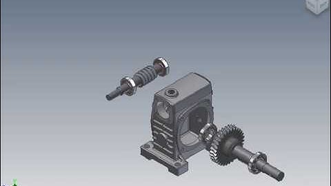 video mô phỏng lắp ghép hộp giảm tốc