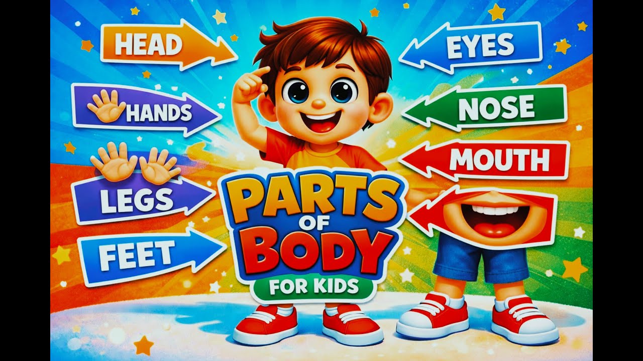 Parts of Body Name in English | Parts of Body For Kids| Parts Of Body