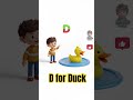 D for Duck 🦆 | Fun ABC Learning for Kids #shorts #viral #viralshorts