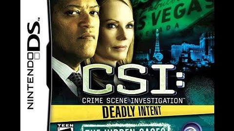 CSI: Deadly Intent, The Hidden Cases DS Part 1