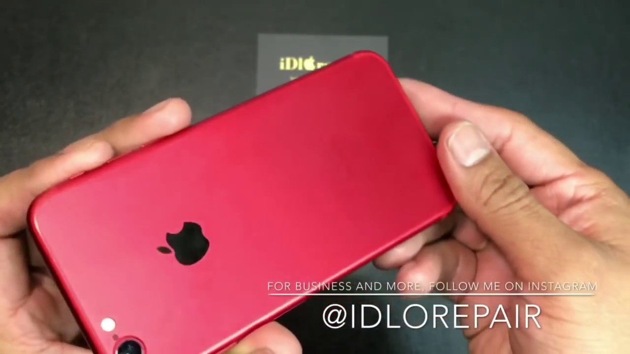 iPhone 6S Red & Style of iPhone 7 Conversion - YouTube