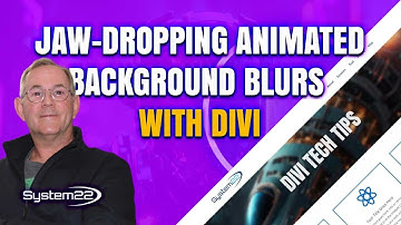 Create Jaw-Dropping Animated Background Blurs in Divi with This Simple Trick!