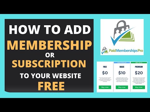 How To Add Subscription Or Membership Plan to Your WordPress Website in 2021 | Paid Membership Pro