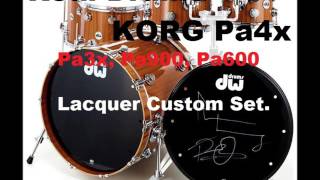 Korg Pa4x Drum Kit Vs Dw Lacquer Custom Drum Set