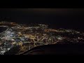 Night flight over Inverness