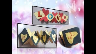 How to make a Squash Card (Squash Book) Greeting Paper Cards - Scrapbooking Gift Ideas,DIY Crafts