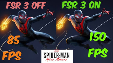 How to install fsr 3 mod in spiderman miles morales easy method ,mod link+ tutorial+fps test