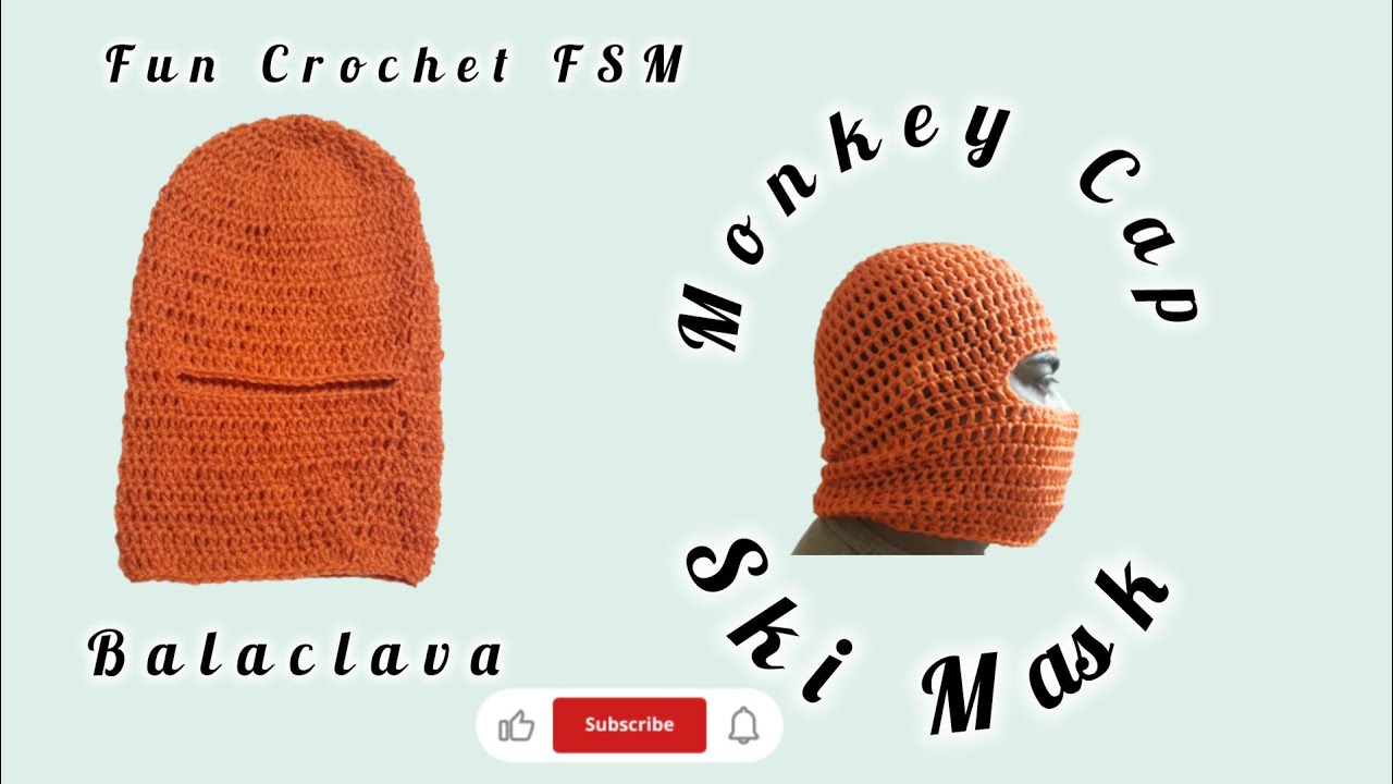 💯 😍 🧶 ♥️Ski Mask|Monkey Cap| balaclava Crochet for Beginner's Freindly