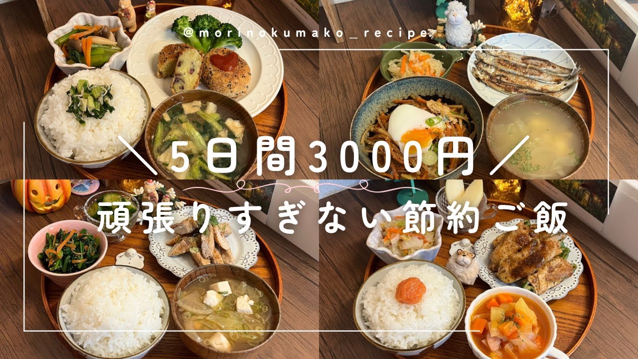 【二人暮らしの晩ごはん】1日約500円|晩ごはん記録|食費月1.5万円🍠チーズinおさつコロッケ◎きんぴら丼
