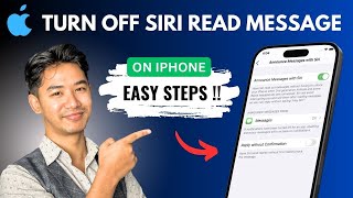 How To Turn Off Siri Read Message On iPhone