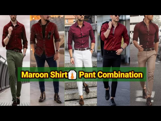 What Color Pants Go With A Maroon Shirt Pics  Ready Sleek
