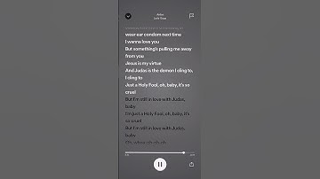 Thumbnail of Judas -sped up #fypシ #spedup2023 #lyrics #spedups #spotify