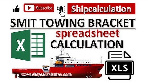 Smit Towing Bracket Spreadsheet Excel Calculation
