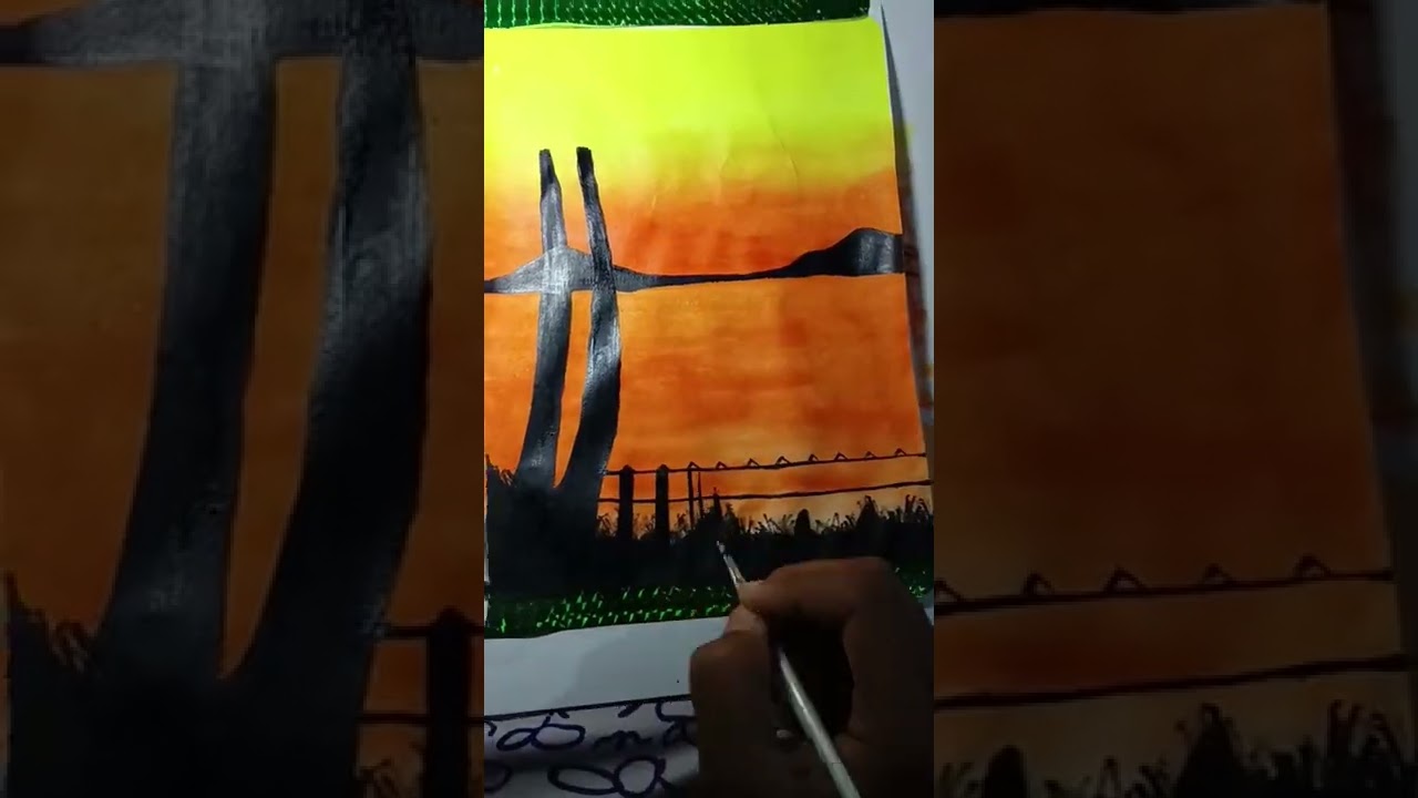 #🌄beautiful sunset scenery