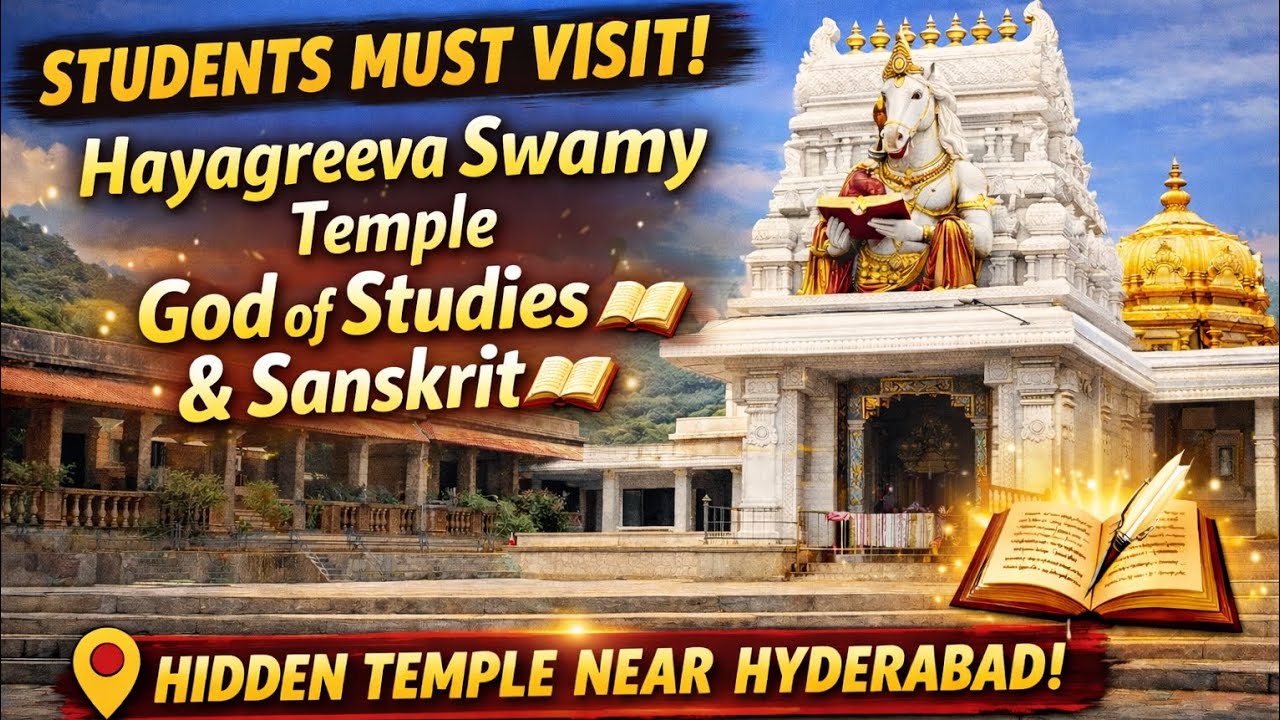 *InNanoHolidays“Hidden Hayagreeva Swamy Temple 😍🕉️|God of Studies & Sanskrit📚| Near Yadagirigutta.