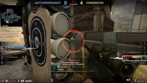 CS:GO - hilarious 1v3 Clutch @ Cache