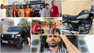 Priyanshu bhai को देखने आयी nishu भाई की team 😍 new splendor bike के rim और टायर for sale 🤔 ￼