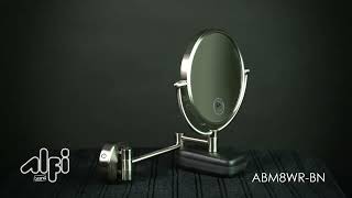 Alfi brand 8&quot; Round Wall Mounted 5X Magnify Cosmetic Mirror | KitchenSourc.com