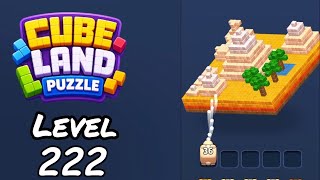 Cube Land Puzzle Level 222 Walkthrough