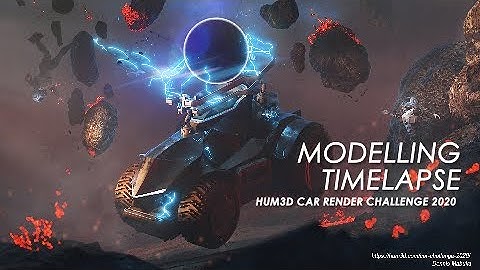 Hum3d 2020 Car Render Challenge Modelling Timelapse