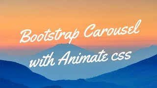 Bootstrap Slider with Animate CSS | Bootstrap Slider with Text Animation -  YouTube