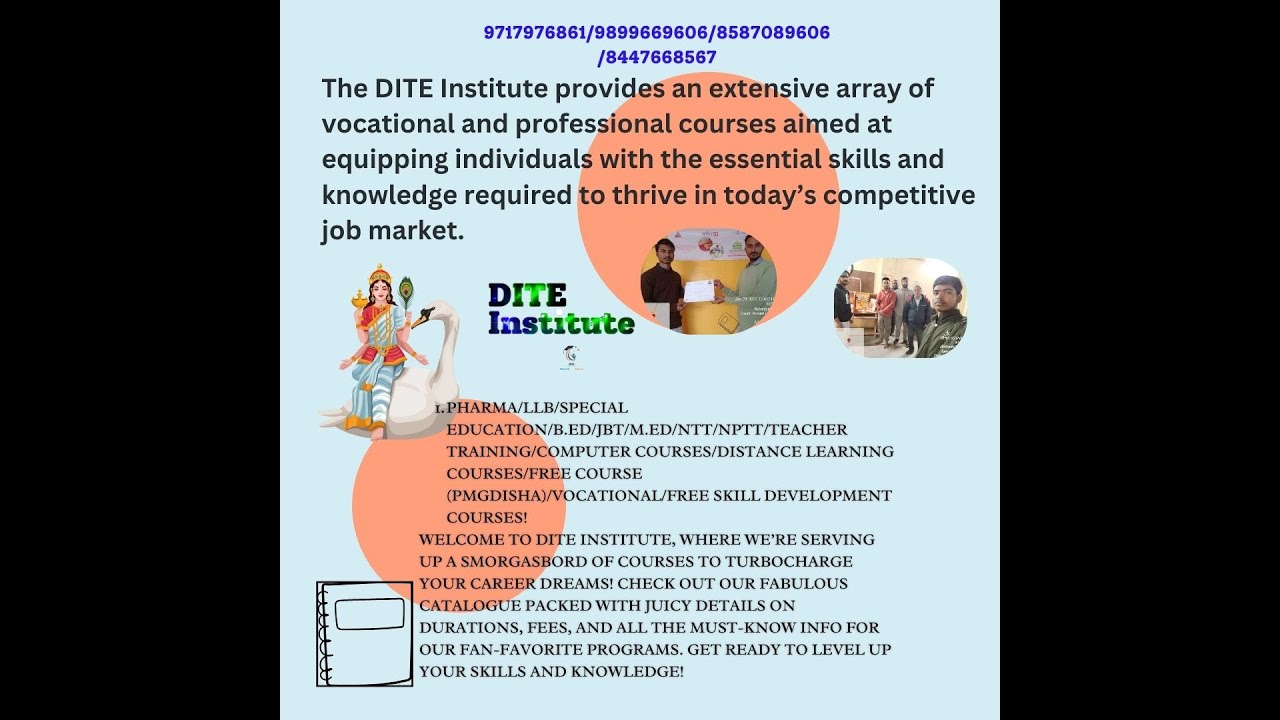 AdmissionOpen B.ed/jbt/D.Pharma/Special Education/ITI /vocational Courses