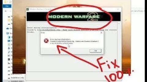 How to resolve Filesyscheck.cfg error in mw cod 3