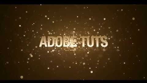 Golden Particles with Text Animation using Trapcode Particulars - Adobe After Effects Tutorials