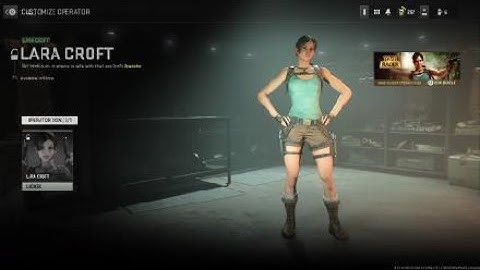 Call of Duty®: Modern Warfare II Lara Croft Tomb Raider Operator voice lines