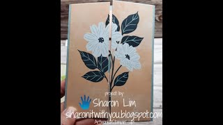 #193 VIDEO Shutter card using Lovely Blossoms DSP