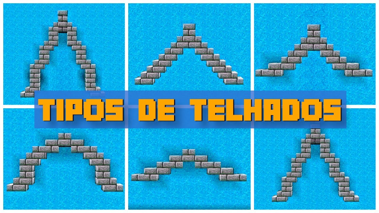 COMO FAZER TELHADOS | APRENDA A CONSTRUIR NO MINECRAFT - YouTube