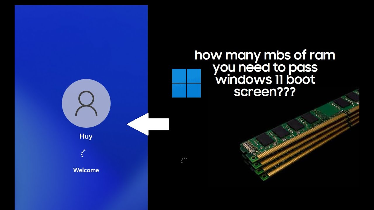 how much ram you need to boot in windows 11 - YouTube